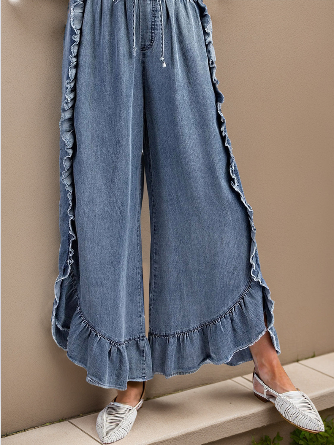 Drawstring Jeans - Wedeh's Fashion